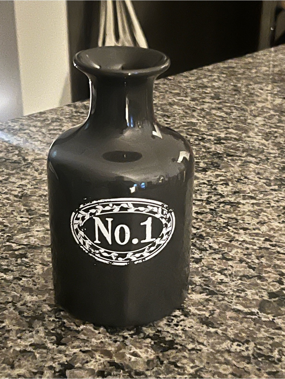 No.1 Decorative Ceramic Vase - Gray
